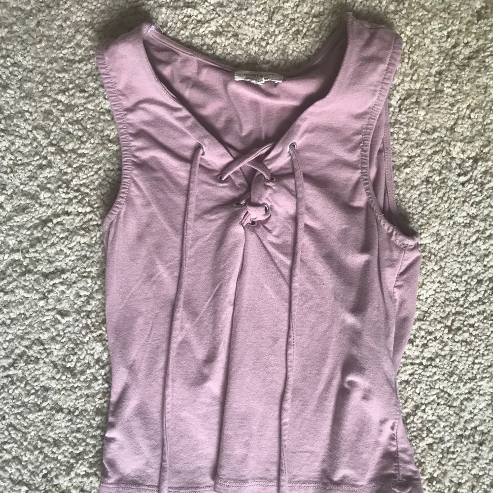 lace up tank